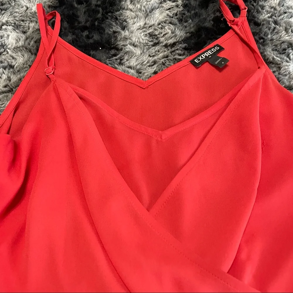 💥Express Hot Orange Side Tie Romper💥 - Picture 5 of 6